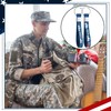 Equsion 200 Pcs Veterans Day Gift Silicone Keychain Gifts Set