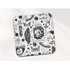 Witchcraft Square Coaster - Pattern Stars Witch Coven Magical Ritual
