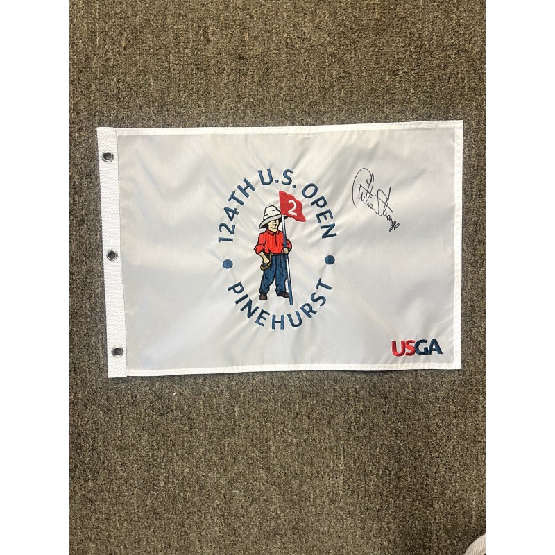 Curtis Strange Signed 2024 U.S. Open Pinehurst Flag