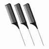 3Pcs Highlighting Combs Set Different Sizes Weaving Hair Combs Professional