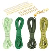 sourcing map 4 Pcs Suede Cord, 5.5 Yards, Green Series