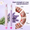 2en1 Cuticle Oil Pen-Aceite Nutritivo para Cutículas y Uñas(1pieza,Lavanda)