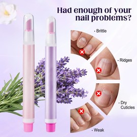 2en1 Cuticle Oil Pen-Aceite Nutritivo para Cutículas y Uñas(1pieza,Lavanda)