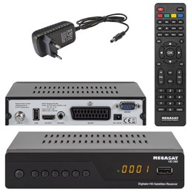 Megasat HD 390 DVB-S2 HD Satellite Receiver Black | Unicable I & II Compatible