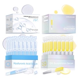 Ultra Hydrating Set: 5% Hyaluronic Acid + Emergency Repair Oil Suspension Serum for Sensitive, Dry & Damaged Skin | Instant Lift & Firming, Soothing for Face 90ml (Hyaluronic+Oil Serum 2pcs)