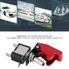 Qiilu 12V 20A Racing Car Red Cover LED Light SPST