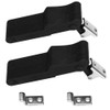 ADrivWell 2pcs Flexible Soft Black Rubber Draw Latch Over Center