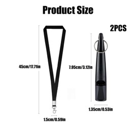 dinghaole 2 Pcs Professional Dog Whistles, Dog Training Whistle to Stop Barking, Lanyard Training Whistles for Recall & Dog Training, Dog Whistle Control Devices with Lanyards for Dog Recall, Sports