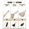 Silicone Pasta Fork and Ladle Spoon Set, Large Non Stick