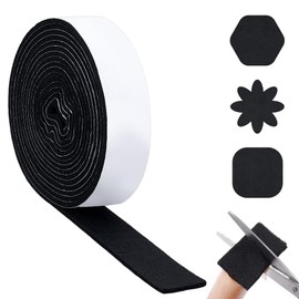 NBEADS 600x5cm Selbstklebendes Filzband, schwarzes Selbstklebender Filzgleiter Filzrolle Auf Der Rückseite rutschfeste Filz Möbelpolster Zum Schutz Von Hartholzböden Stuhl Und Wandschutz, 0.5cm Dick