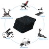 6PCS Treadmill Mat, Exercise Equipment Mat with High Density Rubber