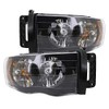 Spec-D Tuning Black Headlights Compatible with Dodge Ram 1500 2500