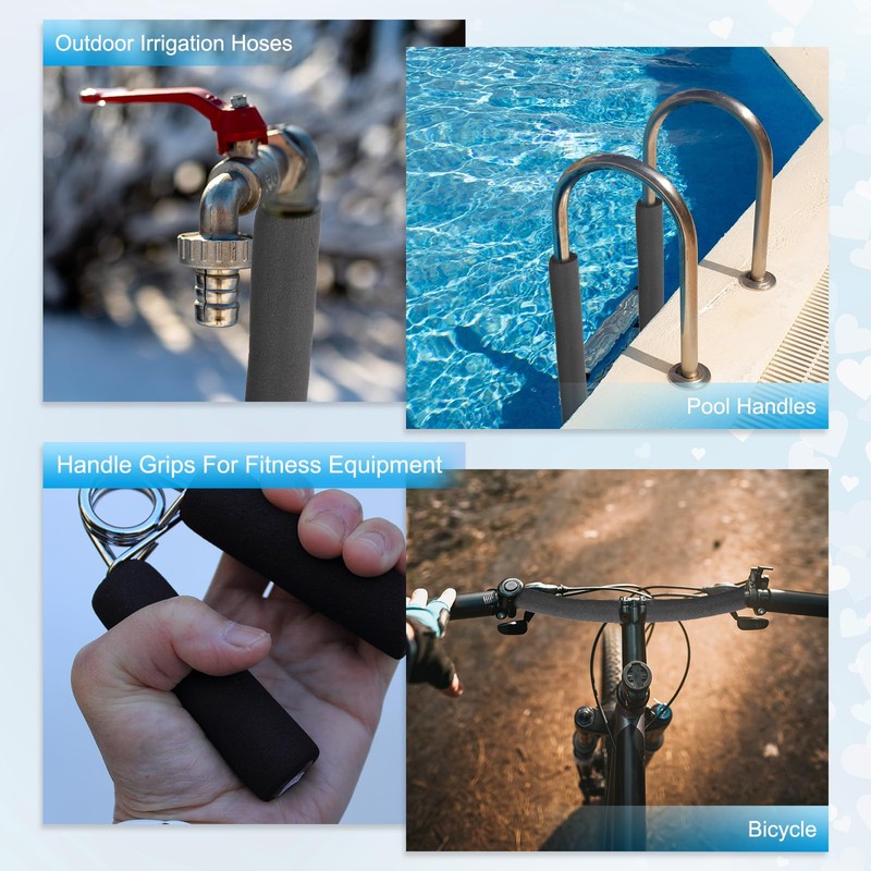 PATIKIL 1/4" (6mm) ID x 3Ft x 0.35" Pipe Insulation