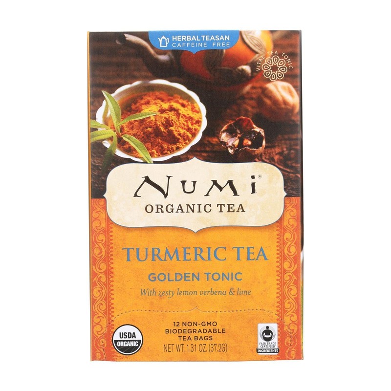 Numi Organic Golden Tonic Turmeric Tea - 12 bags per
