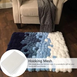 Rug Knitting Mesh Cloth Accessory Tools, Base Cloth Latch Hook Rug Canvas Hooking Mesh Canvas Carpet Mat Tapestry Craft Making (Mesh Cloth 150 * 100cm)