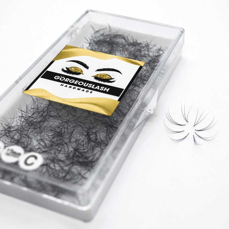 GorgeousLash 1000 Premade Lash Fans. 10D, 8D, 7D, 6D, 5D,