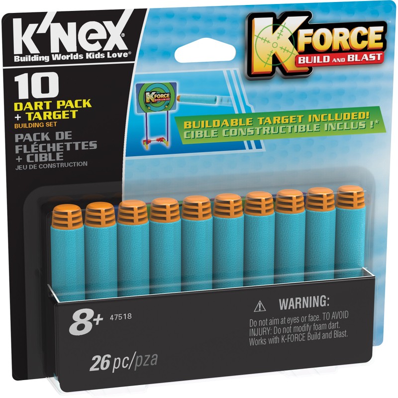 K'NEX K Force 10 Dart Pack and Target