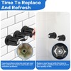 Set of 3 Shower Knob Replacement Metal Bathtub Knobs Replacement