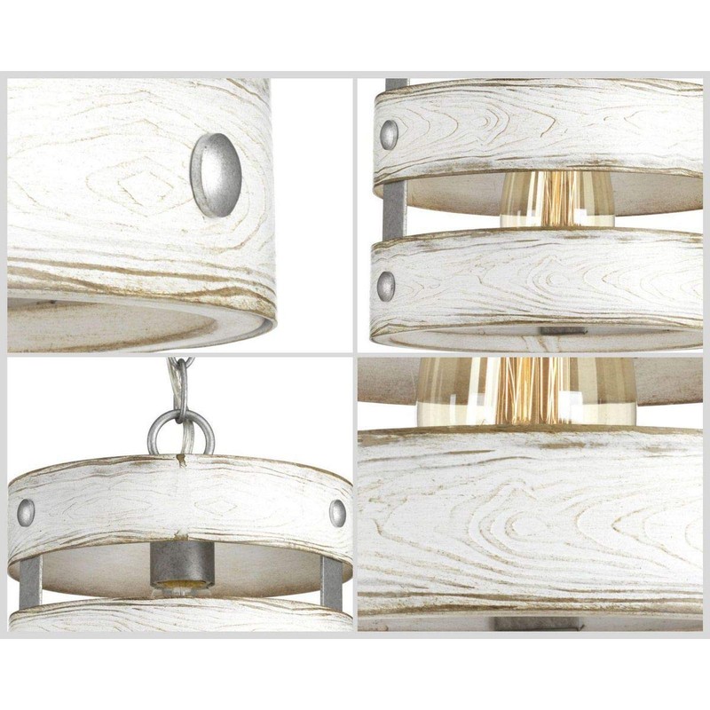 Gulliver Collection 1-Light Coastal Pendant Light Galvanized