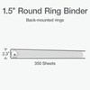 Oxford Ring Binders, 1.5" Round Ring Binders, View Binder, Covers