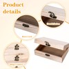 8 Pcs Unfinished Wooden Boxes, 6 x 4 x 2