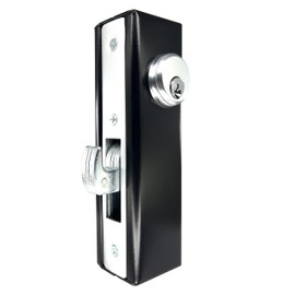 Sidco Supply Sliding Gate Lock - Hook Bolt Mortise Lock - Weldable Steel Hook Lock for Sliding Gate - Double Cylinder 1-1/8" Backset – Metal Gate Lock - Weld On Hook Lock for Rolling Gate Sliding Gate