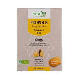 HerbalGem Propolis Breitspektrum Radiergummis Bio 24 Radiergummis