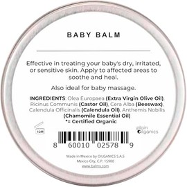 Balm's Baby 45g - Bálsamo Natural Bebé Resequedad y Picaduras Pomada de Cera de Abeja con Aceites de Caléndula y Manzanilla para Piel Sensible