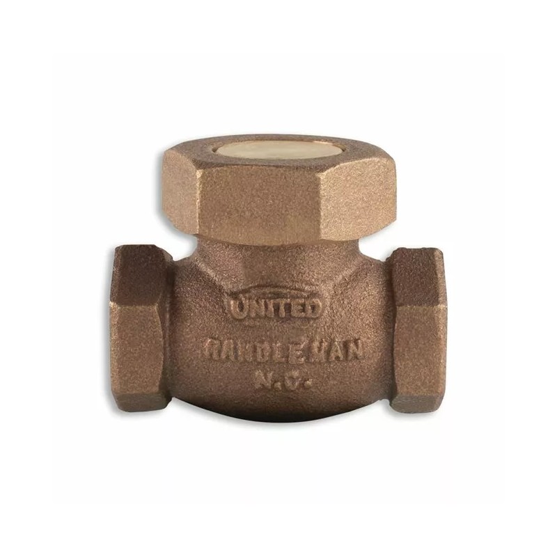 UNTITED BRASS WORKS 3/4" SPRING LOADED INDUSTRIAL LIFT CHECK VALVE,
