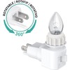 TWDRTDD Night Light Plug in Base, 360° Rotatable Waterpfoof Nightlight