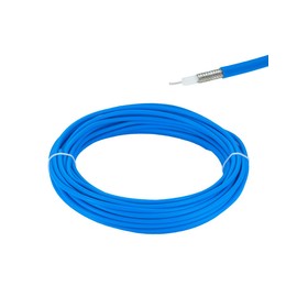 Vecys 32.8ft/10m RG402 Semi-Flexible RF Coaxial Cable RG402 .141 Inch Cable with FEP Blue Jacket