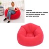 Inflatable Lounge Chair Flocking PVC Portable Folding Blow Up Sofa