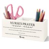 VIIJJUE Nurse's Prayer Wooden Pen Pencil Holder, Nurse Appreciation Gift