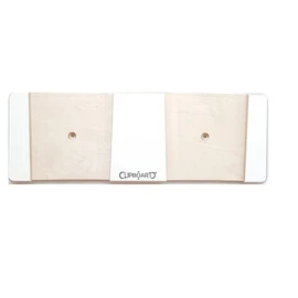Clipboart ® Vertical Wall Mount for Freeride Ski Touring Skis Carving Skis with a Waist Between 75 mm to 113 mm (White 115)