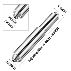 Toilet Paper Holder Roller Replacement Plastic Spring Loaded Chrome, 1 Piece (Silver)