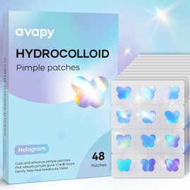 Pimple Patches Blue Butterfly 12MM 48PCS Hologram