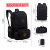 Yuqing Mochila Grande Táctica 4 En 1 Impermeable Para Campamento