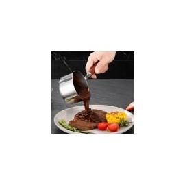 Mini Soup Pot Breakfast Pot   Seasoning Bowl Porridge Cooking Pot Nonstick Milk Pan Small Saucepan for  Oil Restaurant Cookware - Color: 125ml