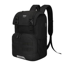 Travel Laptop Canvas Backpack Business Anti Theft Slim Durable with USB Charging Port, Water Resistant College School Computer Bag Gifts for Men & Women Fits 15.6 Inch Notebook