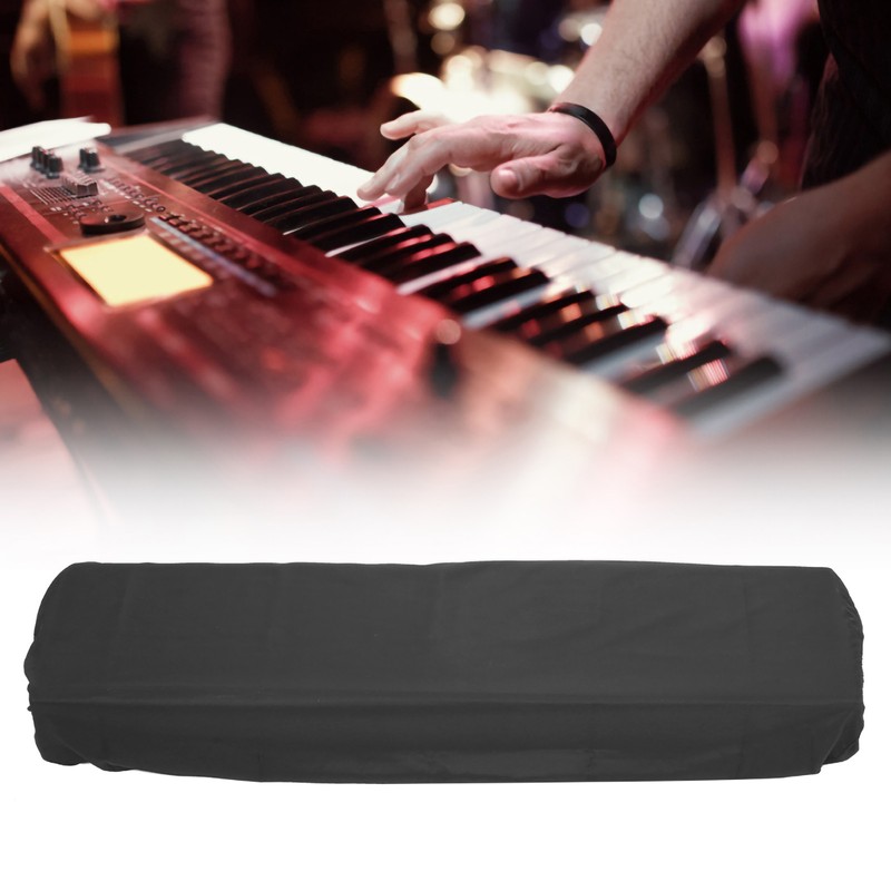 Digital Piano Keyboard Dust Cover Waterproof Dustproof Musical Instrument AccessoriesBlack