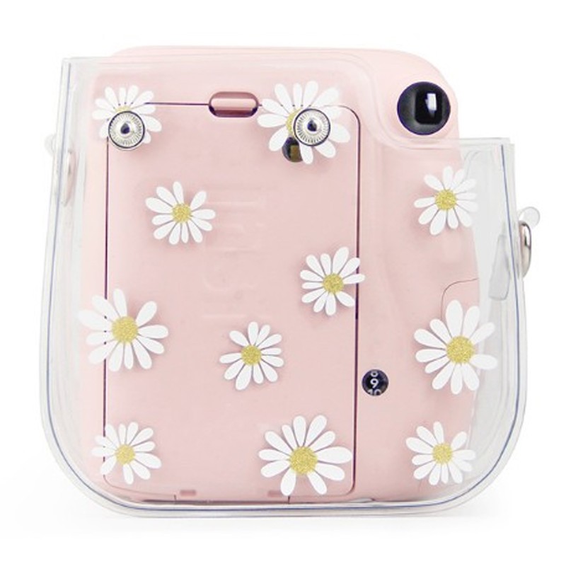 Transparent Camera Bag Daisy Pattern Single Shoulder Mini Photography Tool