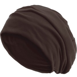 style3 Slouch Beanie made of breathable, fine and light jersey Unisex Beanie Bonnet Bini One size - coffee