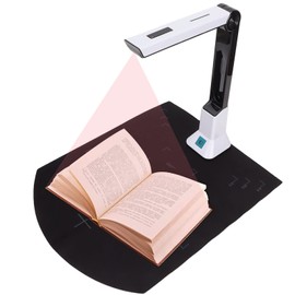 Professional Document Scanner, 8 Million Pixels Book&Document Camera Scanner with Automatic Correction, Auto Focusing Portable USB Document Camera, Smart OCR for