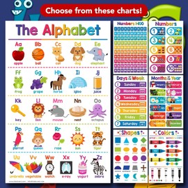 Physical Units Science Educational Charts for Preschool to Gradeschool Kids – Colorful Visual/Learning Aid Poster for Classroom or Homeschooling | Glossy Durable Cardstock | 11" x 17" | 5 per Pack