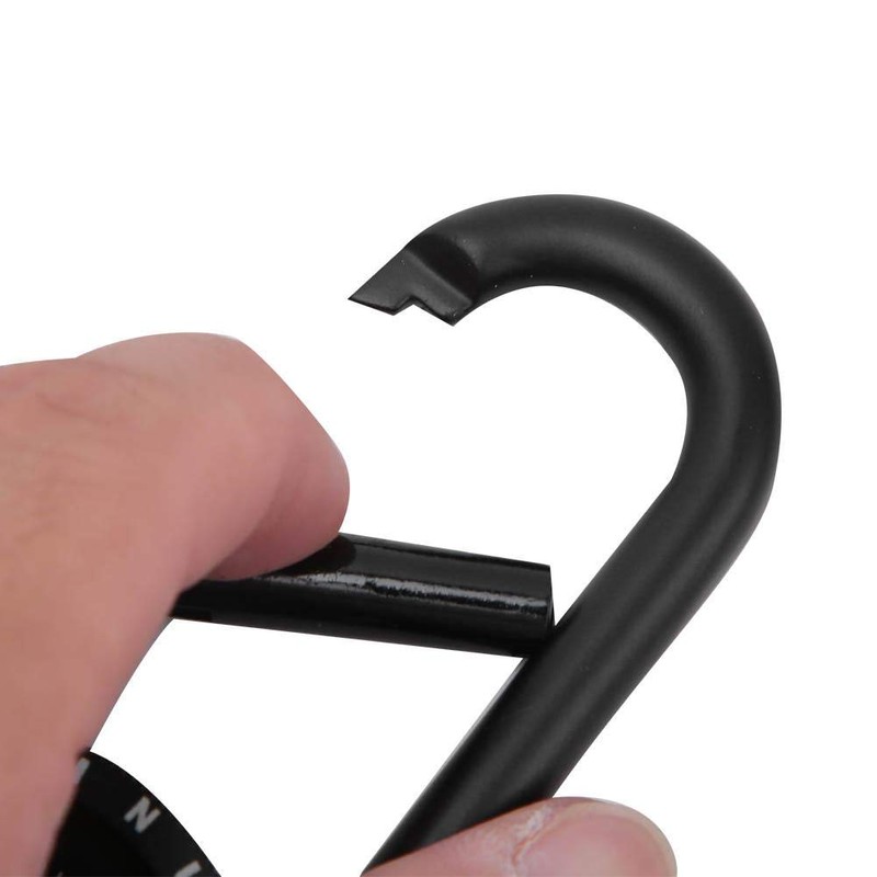 Delaman Carabiner Compass, Zinc Alloy Portable Carabiner Compass with Graduated