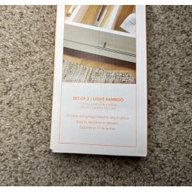 Squared Away Deep Expandable Drawer Dividers (Set of 2) Brand New
