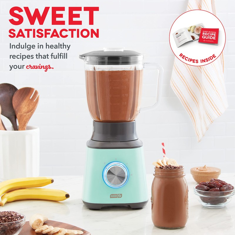 Dash Quest 50 oz Countertop Kitchen Blender, Professional Heavy Duty