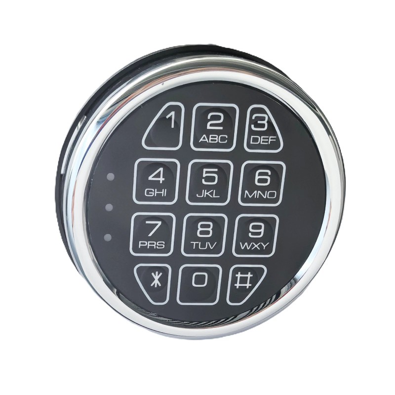 MOUNT Gun Safe Replacement Lock Chrome Digital Keypad Lock Electronic