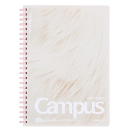 Kokuyo S138S5-L1-5 Campus Paw Soft Ring Notebook, A5, 0.2 inch (5 mm) Square, Ragdoll