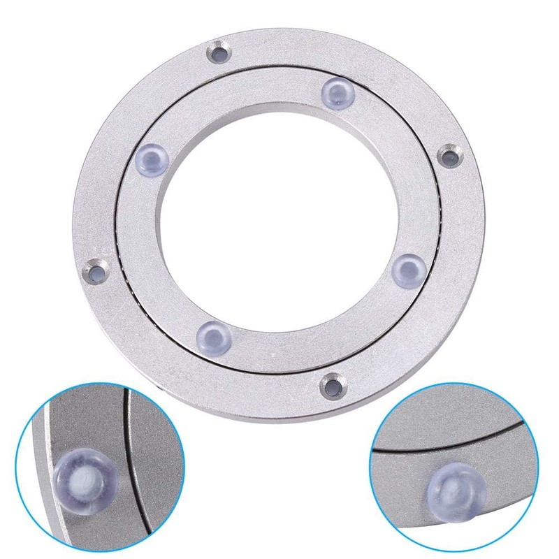 ochun Rotating Stand, Round Shelf, Aluminum Alloy, Rotating Turntable, Smooth